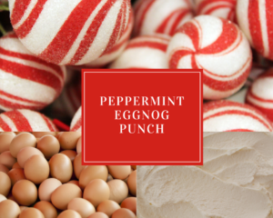 Peppermint Eggnog Punch - Holiday Drink Recipes