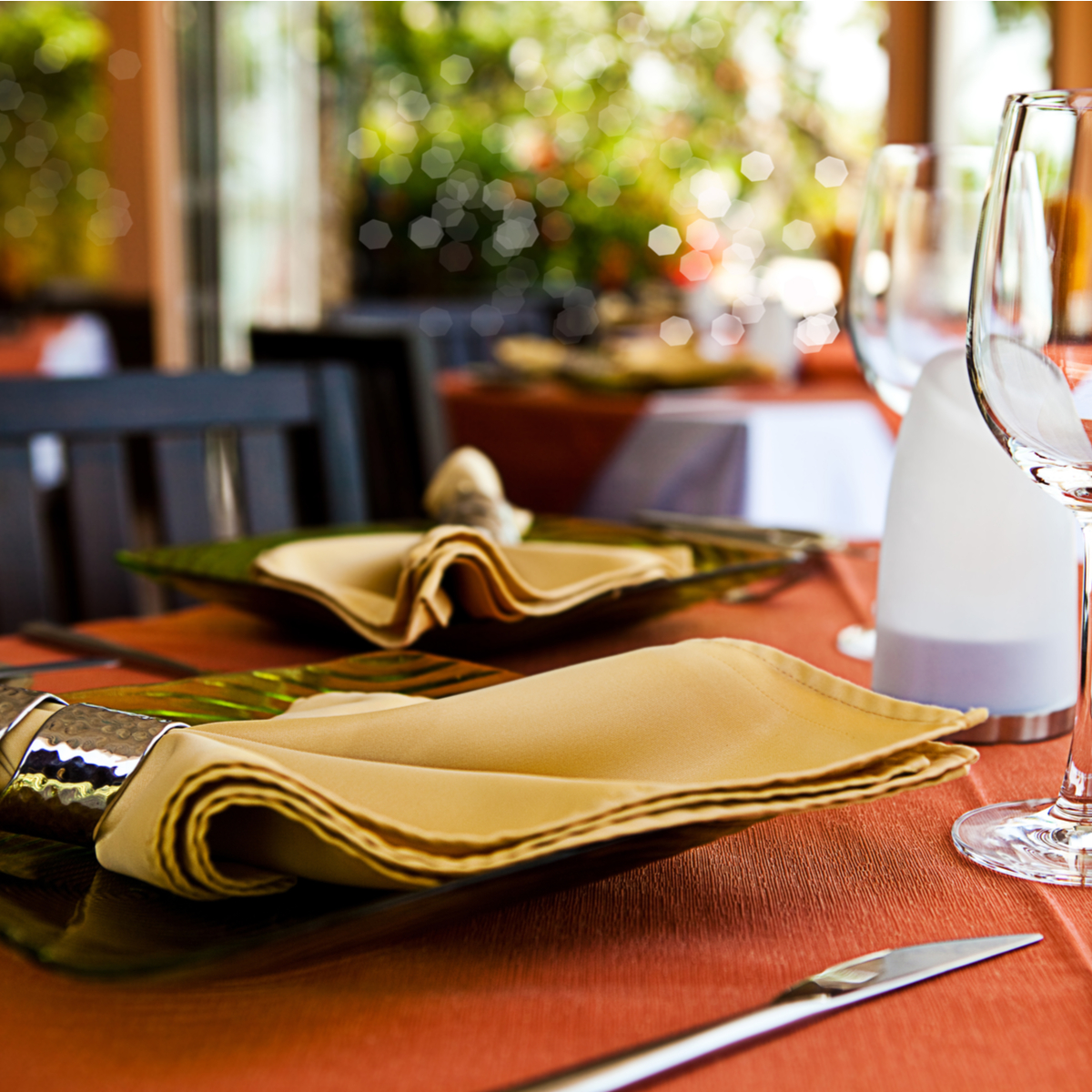 restaurant ambience linens